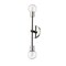 Z-Lite Neutra 2 Light Wall Sconce, Matte Black + Polished Nickel & Clear 621-2S-MB-PN - alternate 7